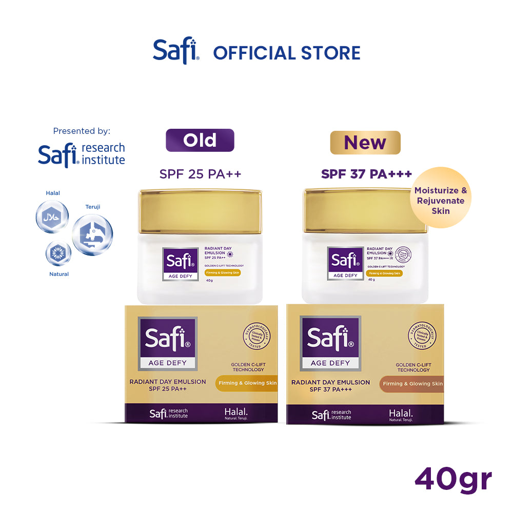 Safi Age Defy Anti Aging Radiant Day Emulsion Cream SPF 37 PA+++ 40gr - Pelembab Wajah