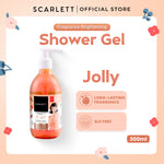 SCARLETT Fragrance Brightening Shower Gel 300ml | Body Wash Sabun Mandi Cair | Melembutkan Menutrisi Melembabkan Mencerahkan Kulit, Kulit Cerah Halus dengan Wangi Mewah