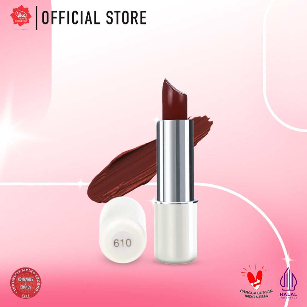 Red-A Lipstick with VIT E, Shea Butter, Avocado Oil & Squalane; No. 601 - 620 (3gr)