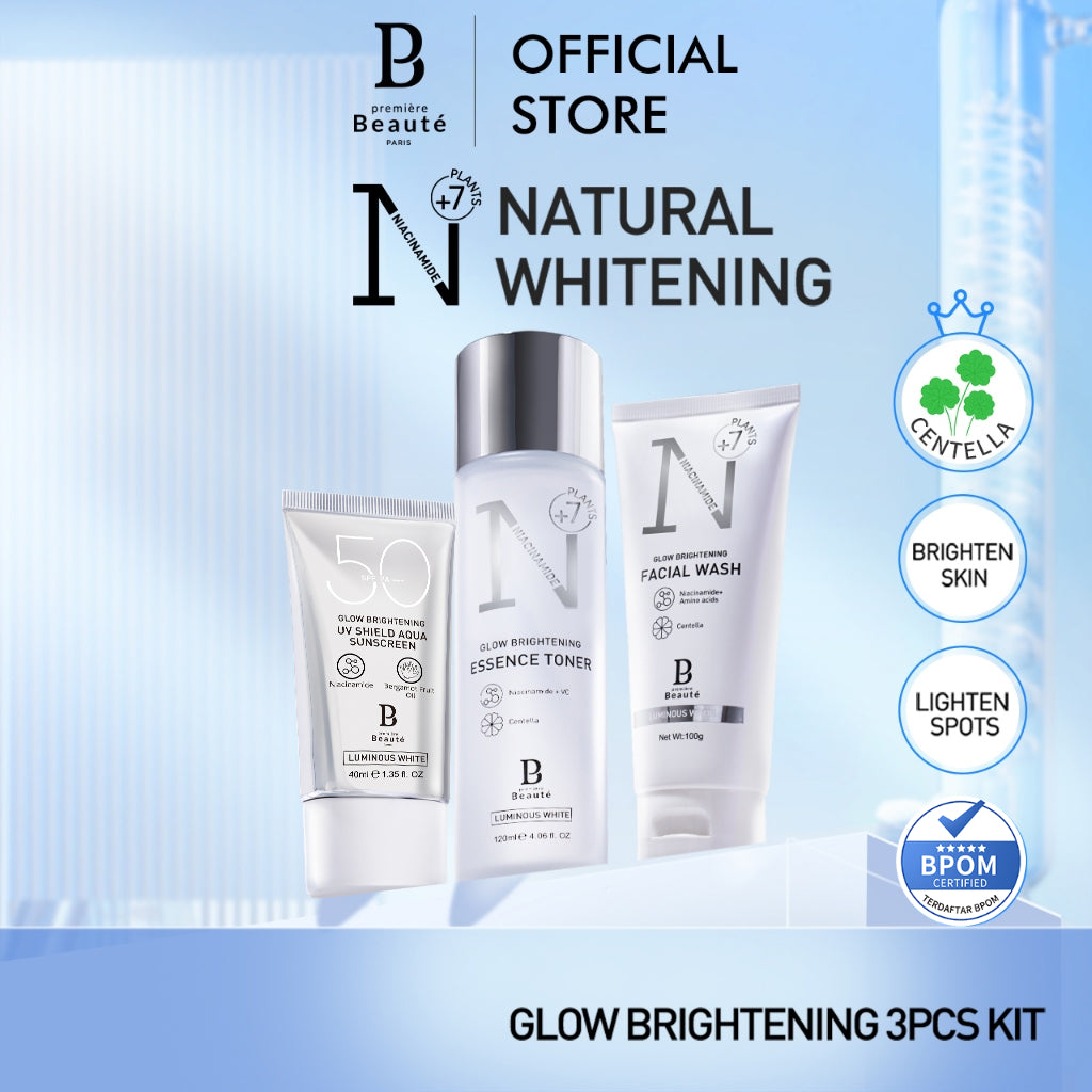 [CAMPAIGN] PREMIERE BEAUTE [Whitening 3pcs]  Skincare Luminous White Glow Brightening Whitening BPOM