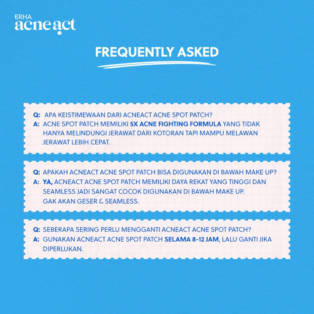 NEW LAUNCH ERHA Acneact Acne Patch Isi 33 Patches | Salicylic Acid | Niacinamide | Cica | Jerawat