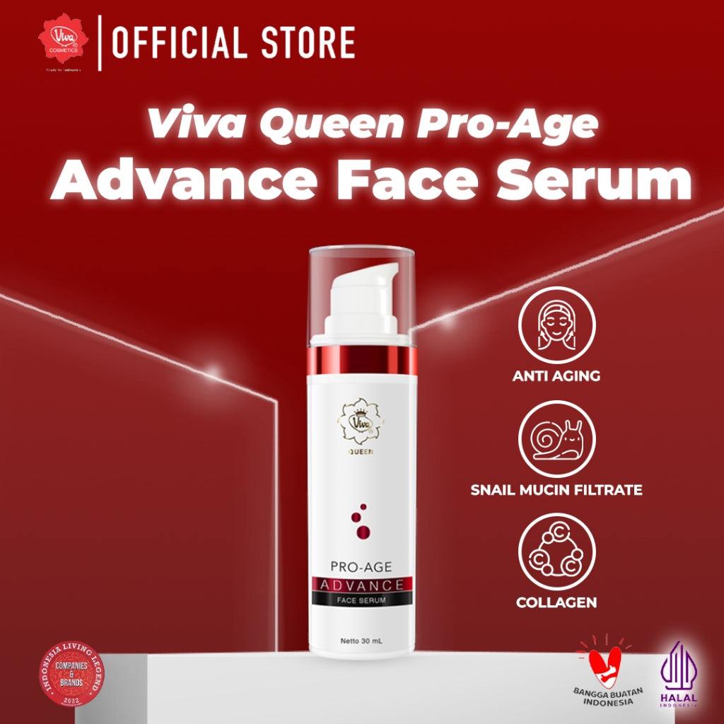 Viva Queen Pro-Age Advance Face Serum with HYDROLYZED HYALURONIC ACID, TRIPLE ESSENTIAL CERAMIDE, SODIUM HYALURONATE & COLLAGEN  (30ml)