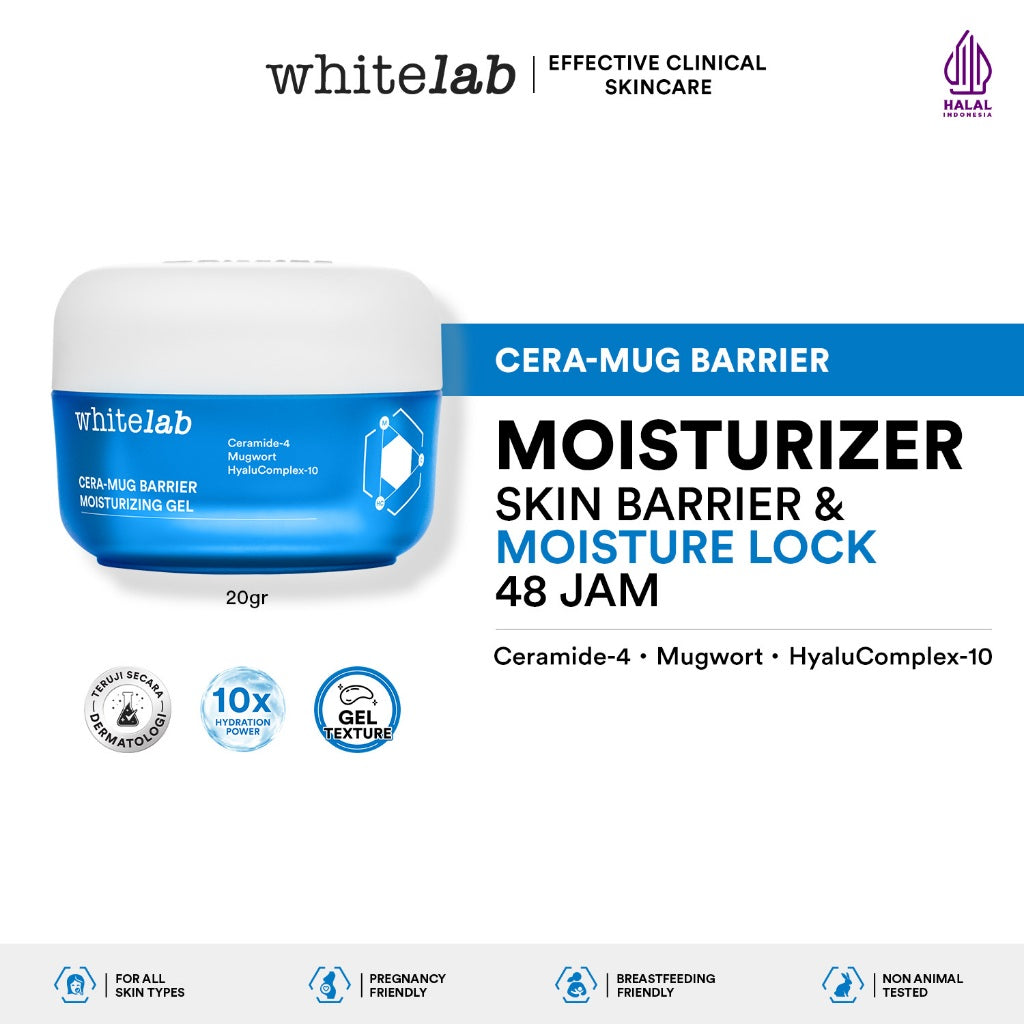Whitelab Hydrating Series - Facial Cleanser, Essence Toner, Serum, Moisturizer, Sleeping Mask Paket Skincare
