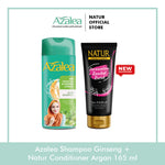 Azalea Hijab Shampoo 180 ML & Natur Conditioner 165 ml - Paket Perawatan Rambut Lepek Rontok