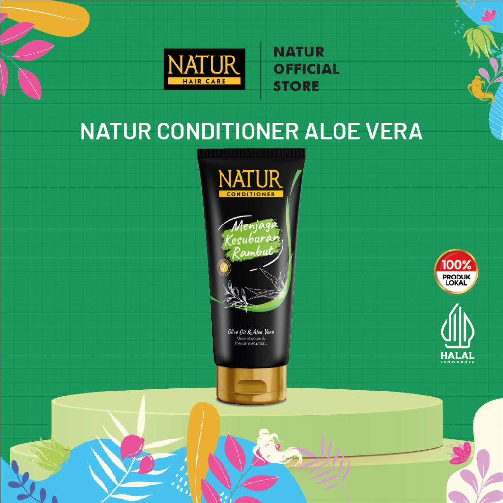 Natur Conditioner Aloevera 165 ml - Kondisioner Kesuburan Rambut