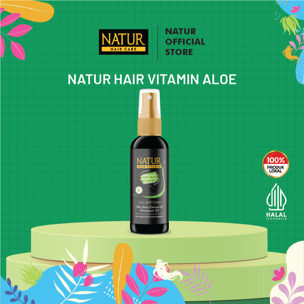 Natur Hair Vitamin Aloevera 80 ml - Vitamin Menebalkan Rambut