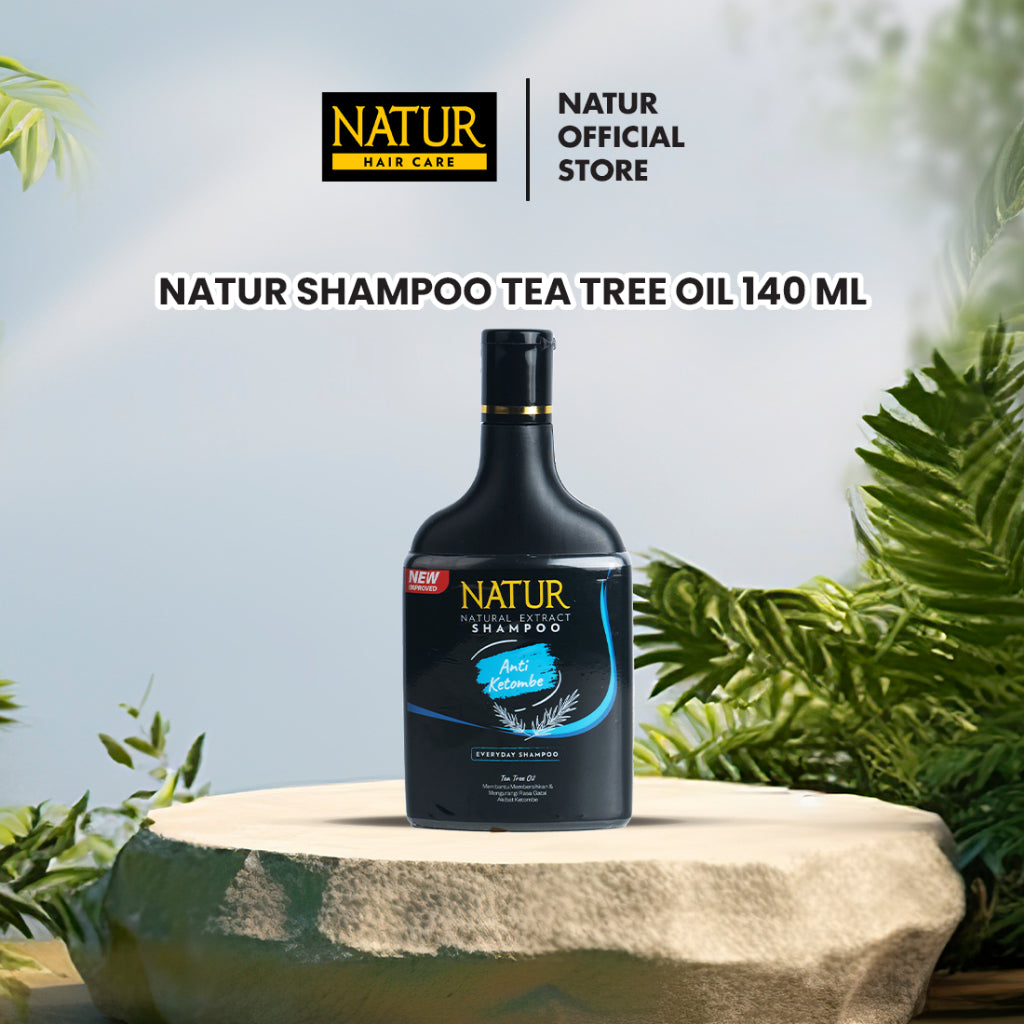 Natur Hair Shampoo Anti Dandruff 140 ML - Shampoo Perawatan Rambut Berketombe