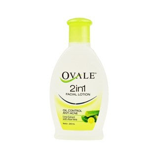 OVALE 2in1 Facial Lotion Cleanser 200ml - Ovale Pembersih Wajah Sekali Usap/HenecoBeauty