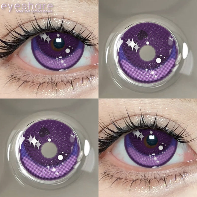 Eyeshare Softlens 14.5MM 1Pasang Lensa Kontak Putih Buta Putih Cosplay Mata Halloween Softlen