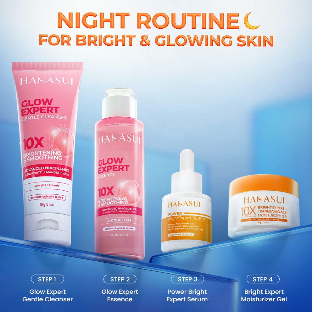 [NEW] HANASUI Bright Expert Moisturizer Gel 30g - Pelembab Gel Bening Lembap & Mencerahkan - 5% Advance Niacinamide & Tranexamic Acid - Ratakan warna kulit & Kurangi Bintik Hitam