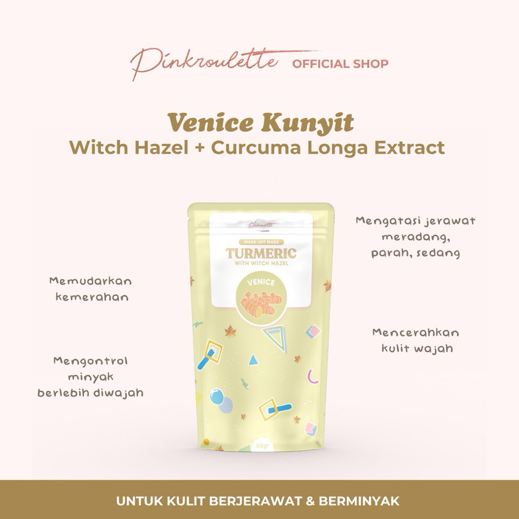 Pinkroulette Venice Turmeric Organic Facemask