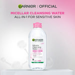 GARNIER Micellar Water Pink Skin Care 400ml Skincare Cleansing - Pembersih Wajah & Make up untuk Kulit Sensitif Micellar Cleansing Water