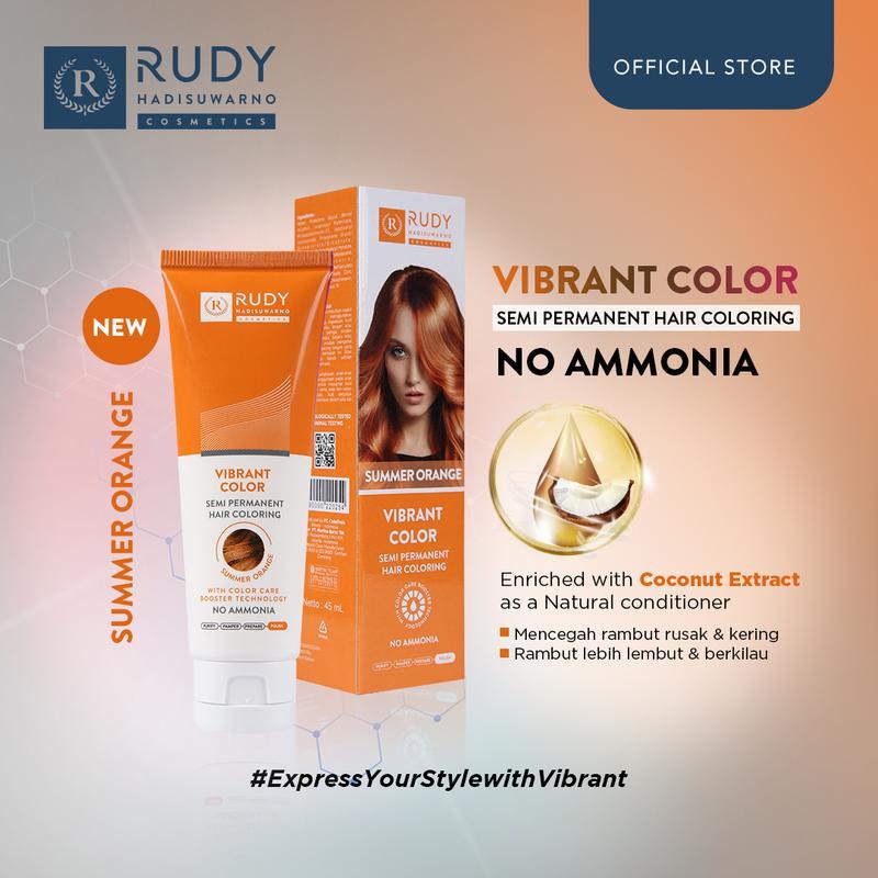 [Flush Out] Rudy Hadisuwarno Cosmetics Vibrant Color Summer Orange 45 gr (WH005)