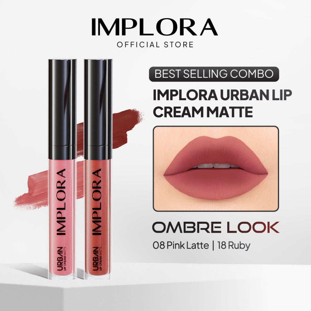 [BEST SELLING COMBO] Implora Urban Lip Cream Ombre Look