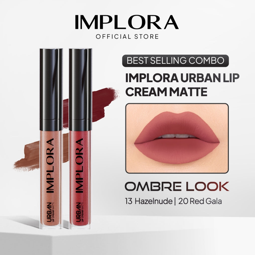 [BEST SELLING COMBO] Implora Urban Lip Cream Ombre Look