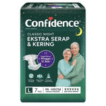 Confidence Classic Popok Perekat Dewasa Malam M8 L7 XL6 Pcs