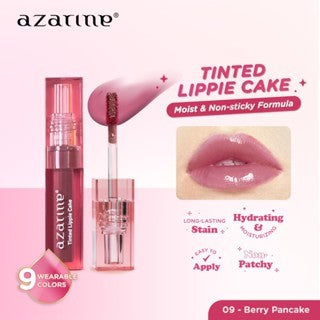 Azarine Gloss Glow Bundle [3 PCS] Invisipore Primer Sunscreen SPF 50 PA++++ Primer Makeup Pore Blurring Tahan Lama + Tinted Lippie Cake Liptint Longlasting + Galactic Shine Gloss Melembabkan Menutrisi Bibir Kering Pigmented Color Lightweight
