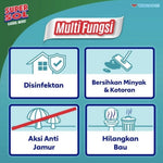 Supersol Karbol Cairan Pembersih Lantai Sereh Refill 750 ml