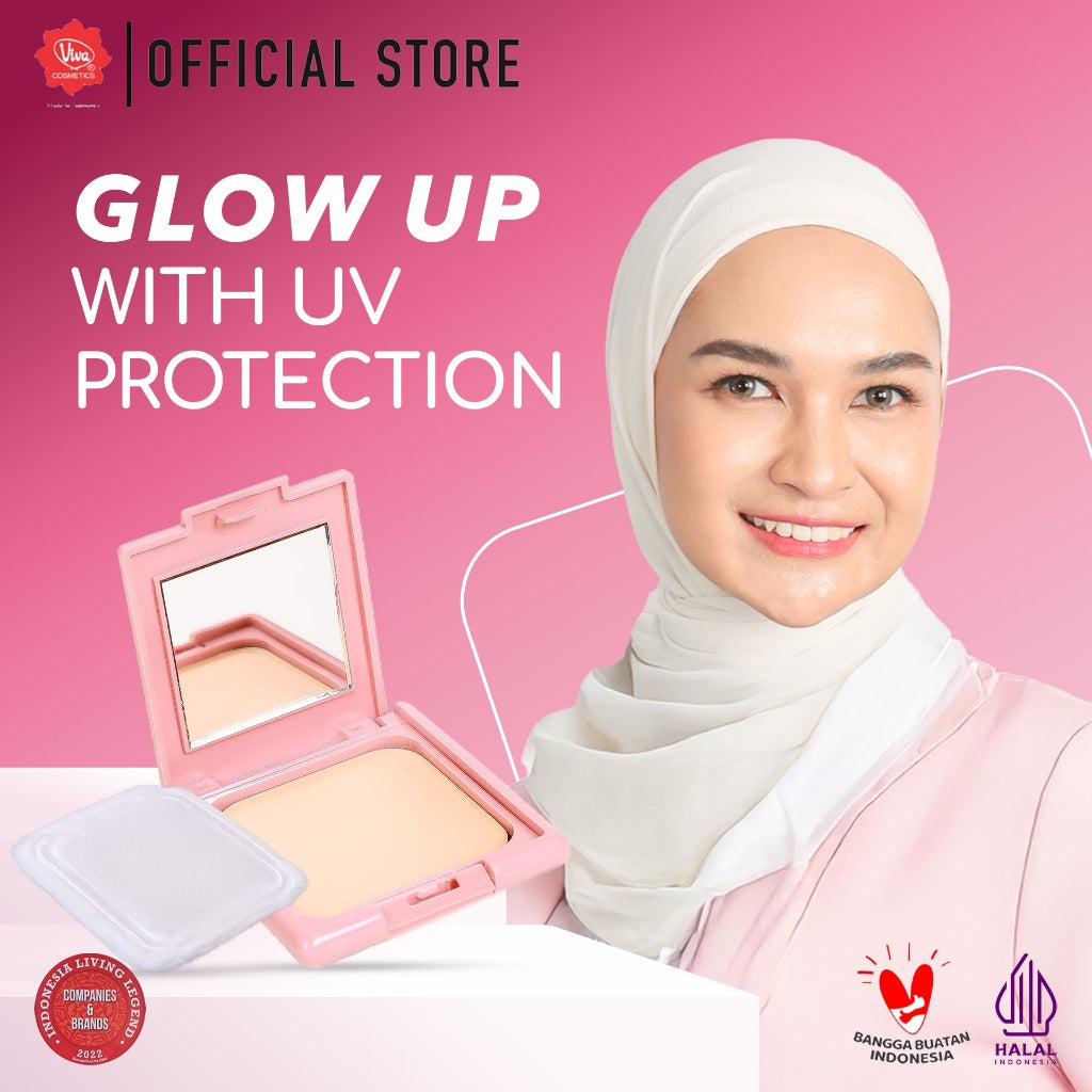 Viva Compact Powder - Tersedia 3 Shades dengan Formulasi UV Filter