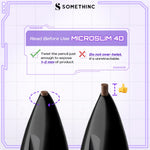 [BARU] SOMETHINC Microslim 4D Eyebrow Pencil 0.8mm - Pensil Alis Kecil Tipis Tahan Lama Natural Presisi Micro Tip Spoolie