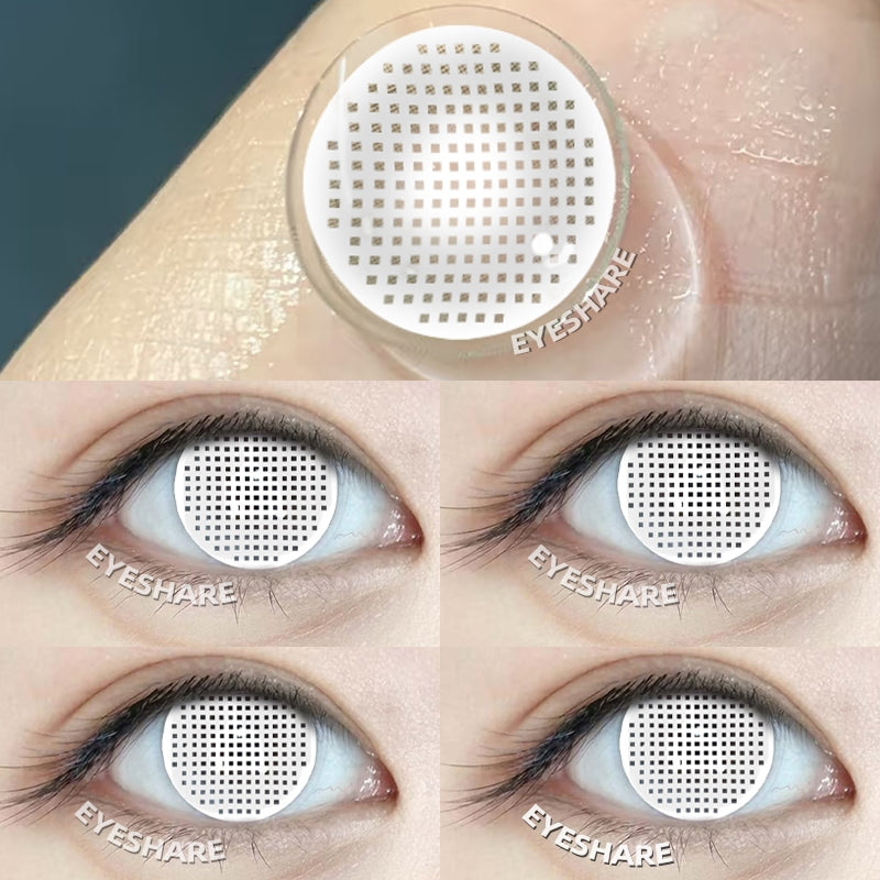 Eyeshare Softlens Lensa Kontak Mata Putih Cosplay Halloween Softlen Putih
