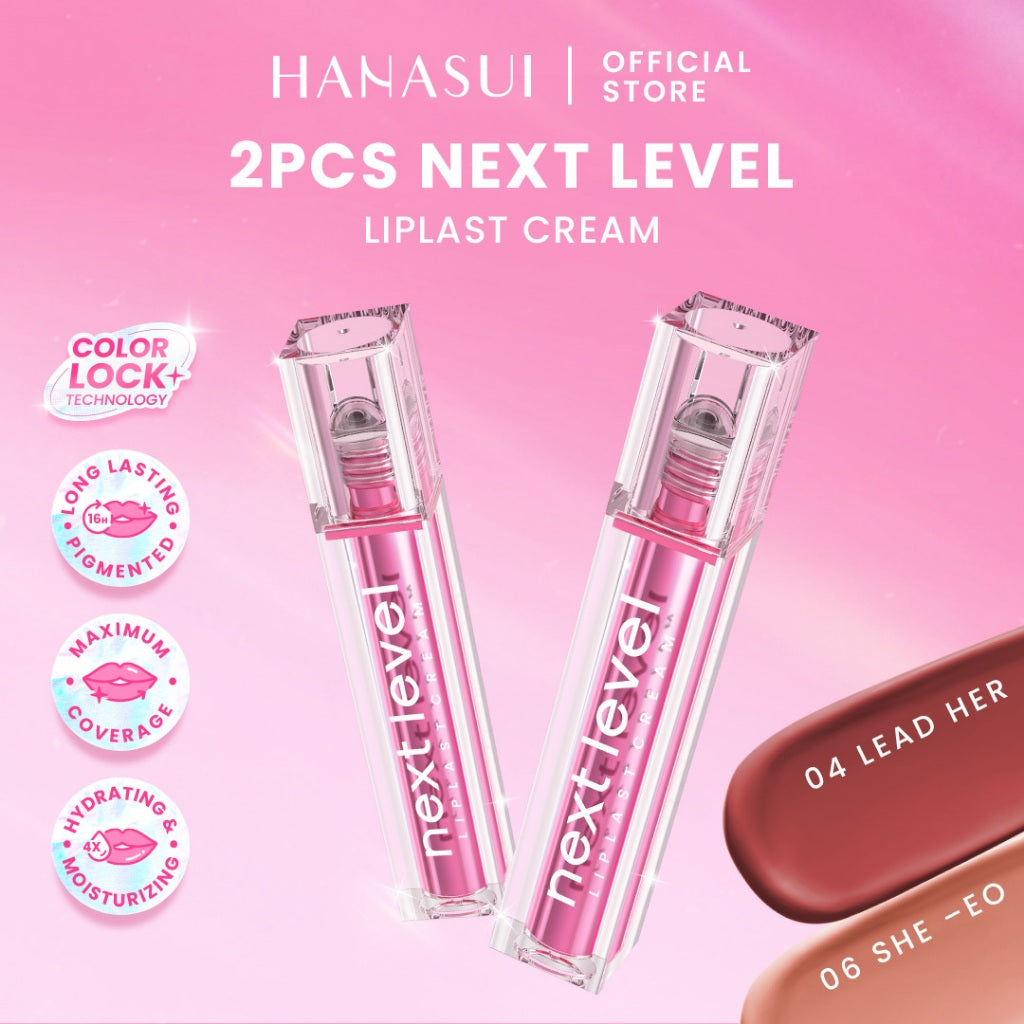 [Twinpack] Hanasui Next Level - Blurry Tint Bouncy Blush Butter Balm Liplast Cream Lip Tint Tahan Lama Velvet Finish Longlasting Bounce Tinted Balm Melembabkan Pigmented Matte Finish