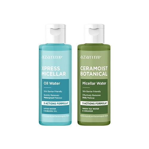 Azarine Micellar Water 90 ml Pembersih Wajah Daily Heavy Make Up Untuk Semua Jenis Kulit dengan Ceramide Make Up Remover