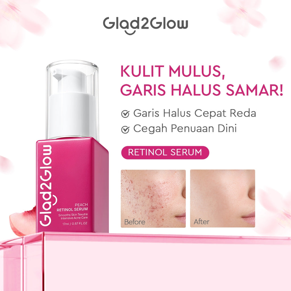 [Hemat 5PCS] Glad2Glow Serum Series - Brightening Mencerahkan Mengurangi Flek Menghaluskan Kulit Meratakan Warna Skincare Kulit Memudarkan Jerawat Niacinamide AHA BHA Centella 377 Perawatan Kulit Peeling Lembut Eksfoliasi Tidak Perih g2glow official store