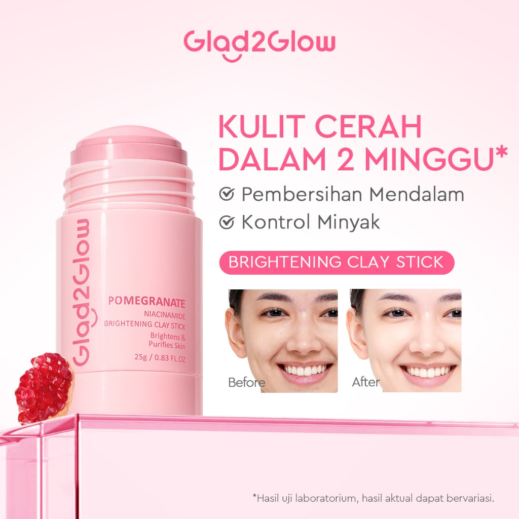 [DISKON 60%]Glad2Glow Clay Stick&Face Mask Complete Series-Pomegranate Brightening/Mugwort Salicylic Acid Acne/ Volcano 3D Acid Pore-masker Packs Masker Wajah Sheet Mask mask sleeping mask mugwort mask acne masker komedo g2glow official store