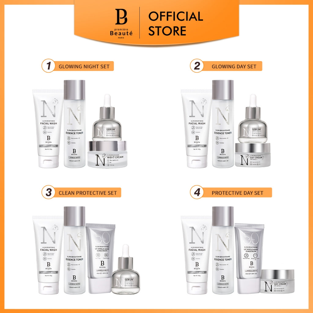 [CAMPAIGN] PREMIERE BEAUTE [Whitening 4pcs] Skincare Luminous White Glow Brightening Whitening set BPOM