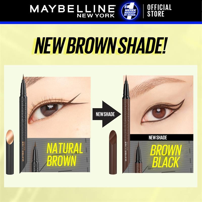 Maybelline Hypersharp Extreme Liquid Liner - 0.4gr (Eyeliner Eye Make Up Waterproof Tahan Air Long Lasting)