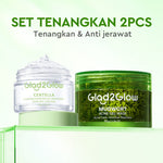 Glad2Glow Mugwort Acne Gel Mask 50g Masker Wajah Masker Komedo dan Pori Pori Wajah Masker Mask Sleeping Mask Sheetmask Clay Masker Jerawat Masker Clay Mask Mugwort Masker Hijau Masker Organik Gel Masker G2G masker wajah mencerahkan G2glow Official