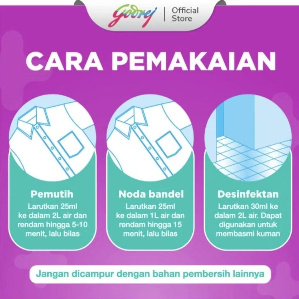 Proclin Pemutih Pakaian Botol 500 ml