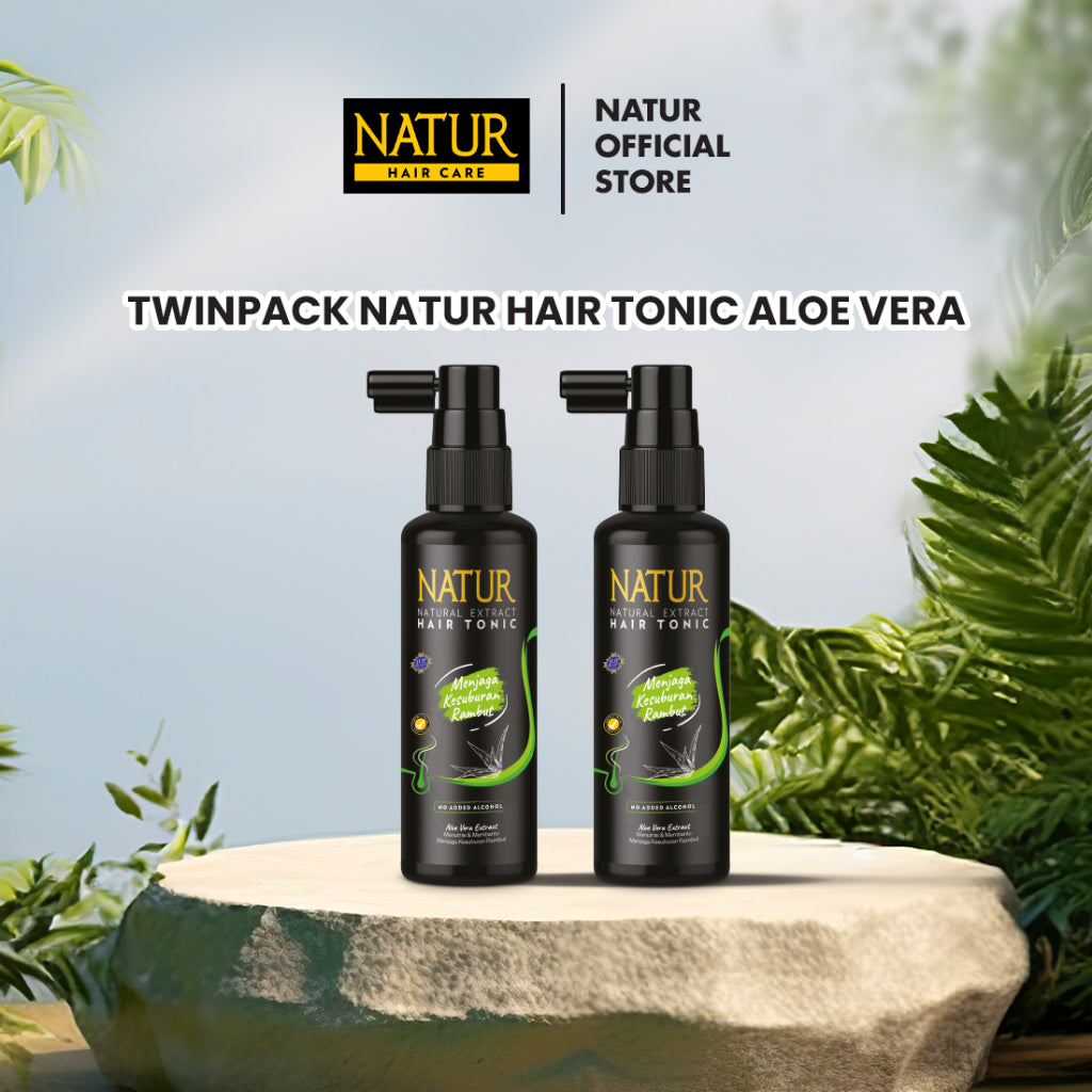 Twinpack Natur Hair Tonic 90ml  - Paket Tonik Rambut 2 pcs