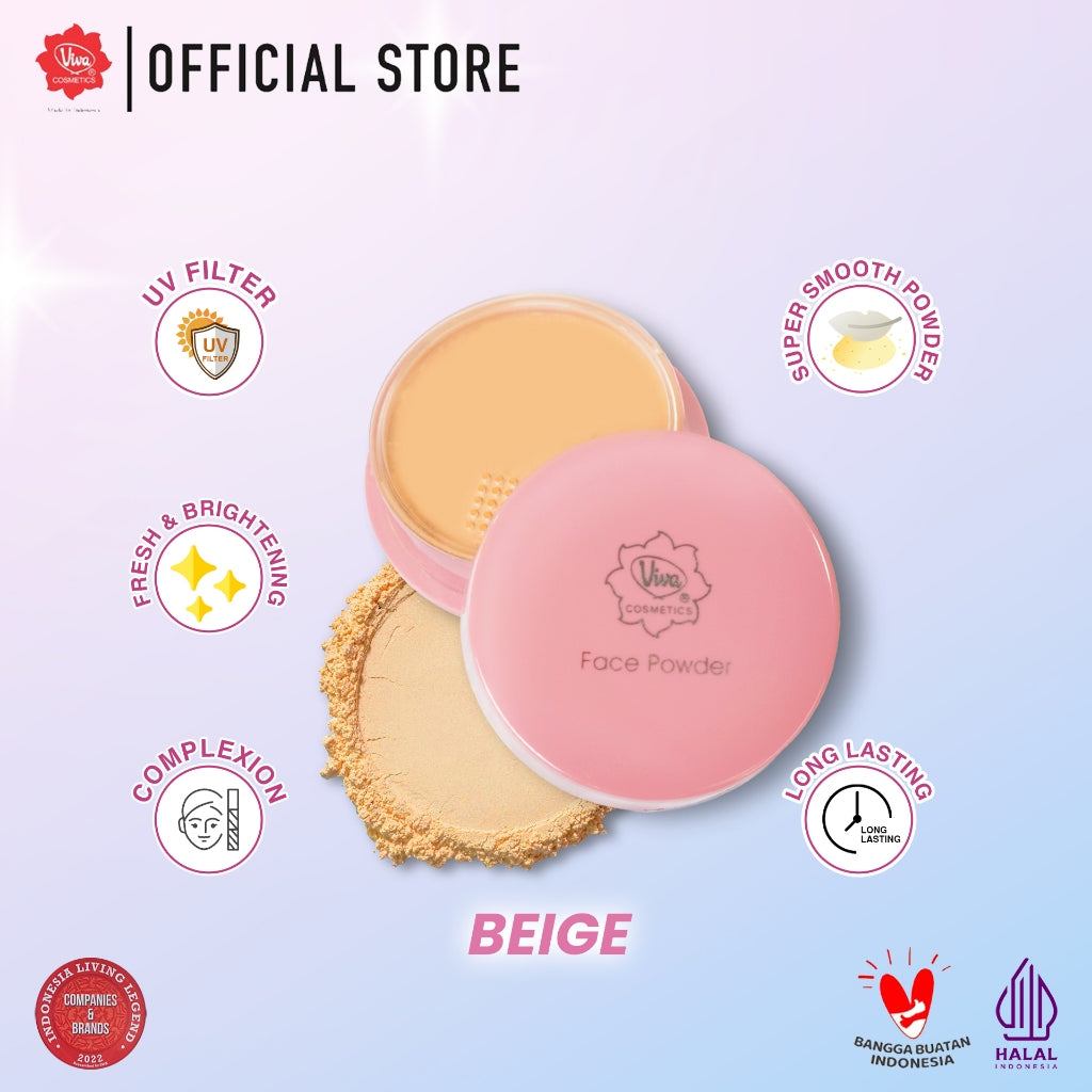 Viva Face Powder Pink - 14 gr (tersedia 3 shade)