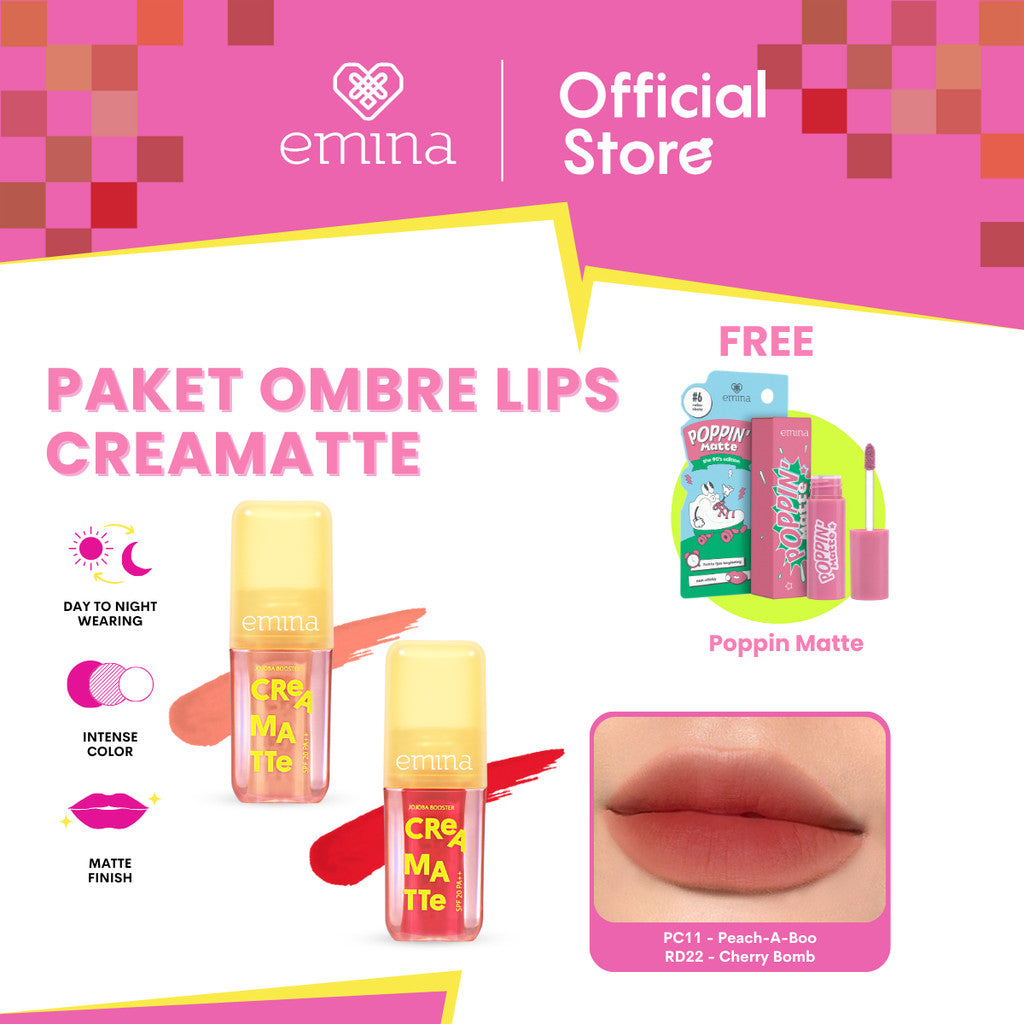 PAKET Ombre Emina Creamatte Lip Cream