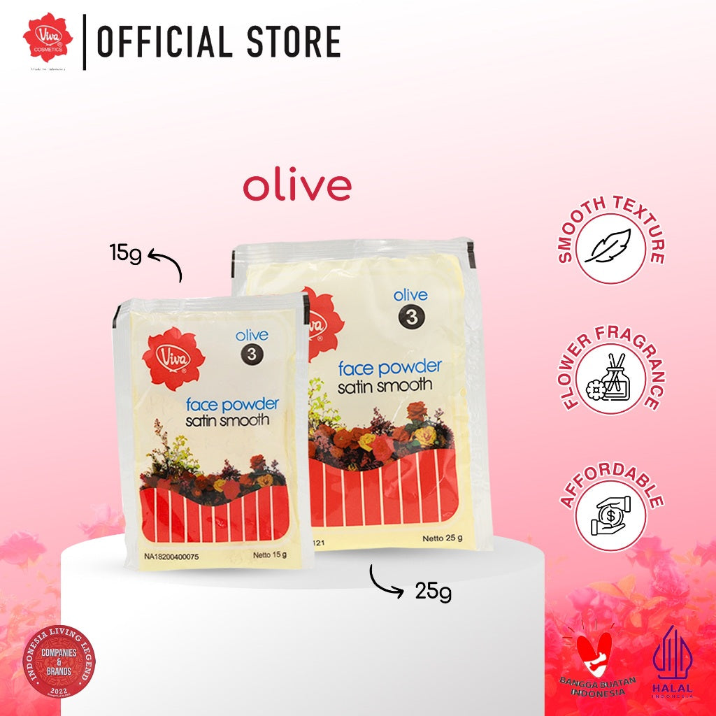 Viva Bedak Zak (Refill - Face Powder) - 15 Gr & 25 Gr (Tersedia 3 Varian Warna)