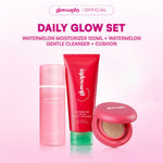Glowsophy Bundle 3in1 Daily Glow Set Watermelon Moisturizer 100ml + Watermelon Gentle Cleanser + Cushion