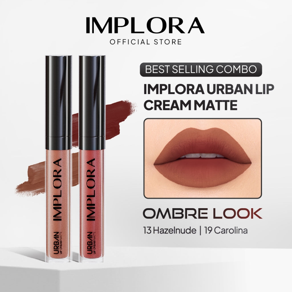 [BEST SELLING COMBO] Implora Urban Lip Cream Ombre Look