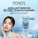 Ponds Hydra Miracle Ultra Light Biome Pembersih Wajah Cera Hyamino 90 g