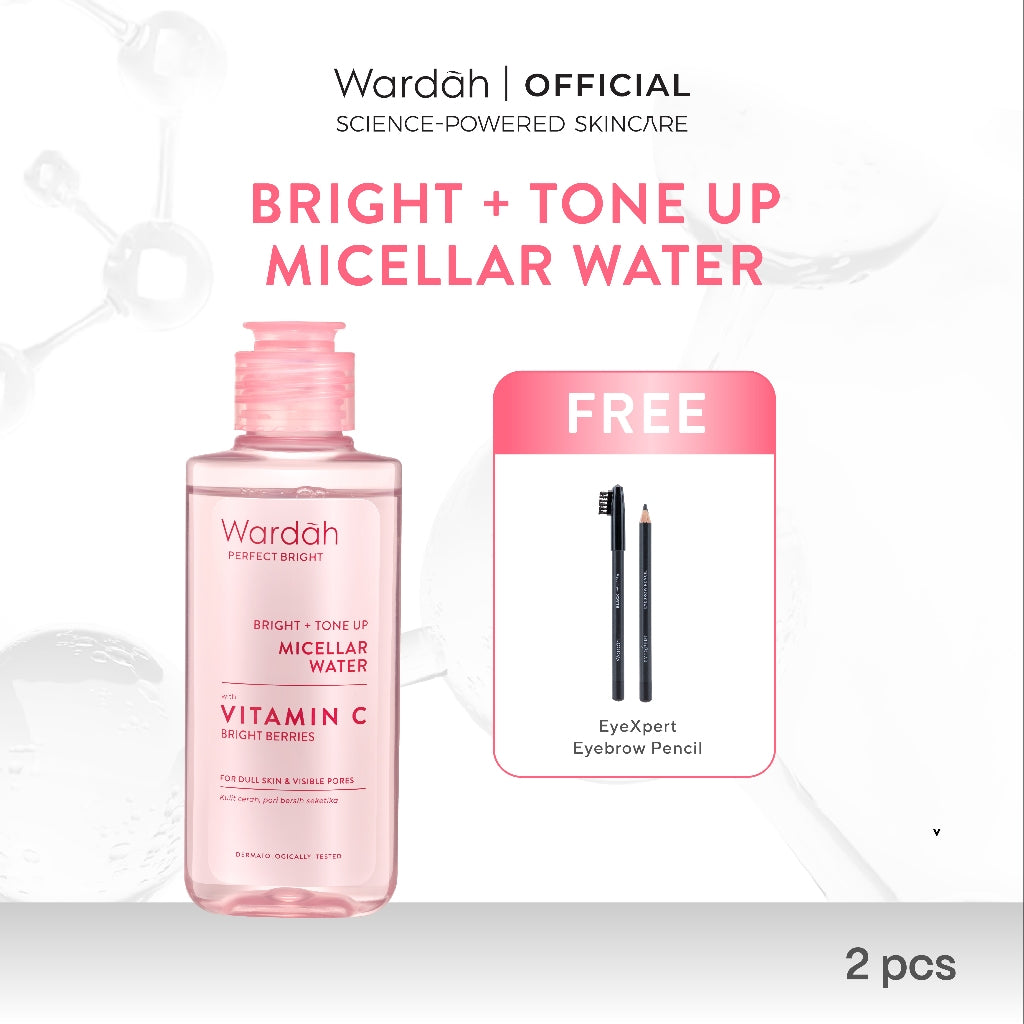 WARDAH Micellar Water All Series Perfect Bright Calm and Soothe Nature Daily Acnederm Lightening Oil Infused Pembersih Wajah Make Up Remover Waterproof Tanpa Bilas Skincare