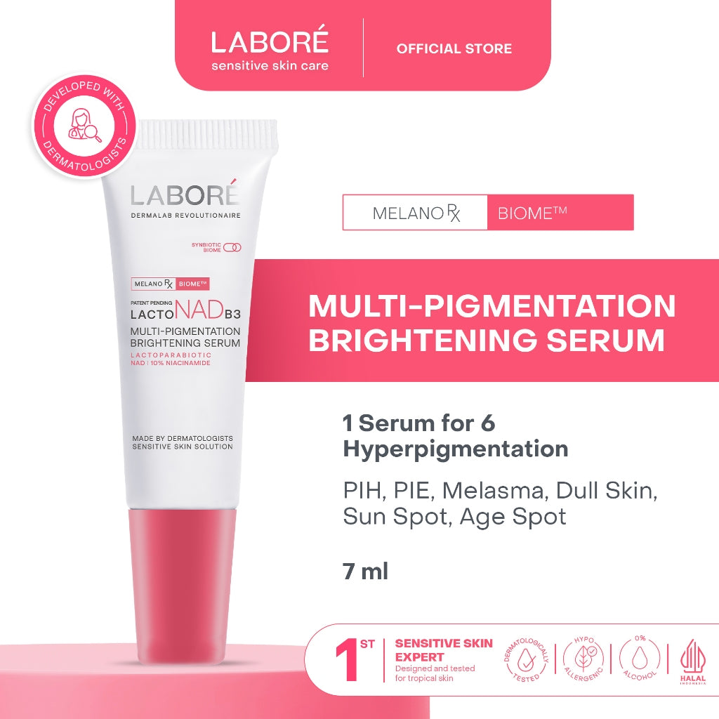 Labore Multi-Pigmentation Brightening Serum - Serum Brightening Serum Pencerah Wajah Mengatasi Flek Hitam Bekas Jerawat Sun Spot Melasma Mencerahkan Kulit Kusam
