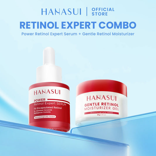[NEW] HANASUI Gentle Retinol Moisturizer Gel 30g - Pelembab Gel Lembap & Cegah Tanda Penuaan Dini - 3 Retinol Complex - Encapsulated Retinol & HPR