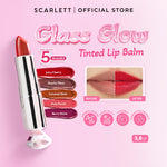 [IN VITRO SPF 50+ PA++++] SCARLETT GLASS GLOW TINTED LIP BALM - Moisturizing & hydrating, natural lip color, plumpy lips, cover bibir gelap, mencerahkan bibir | anti bibir kering dan gelap