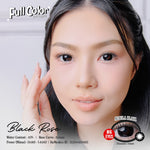 [COD] Softlens Full Color Black Rose Nebula Black - Diameter 16mm, Water Content 43%, Base Curve 8.6mm Soflens Murah