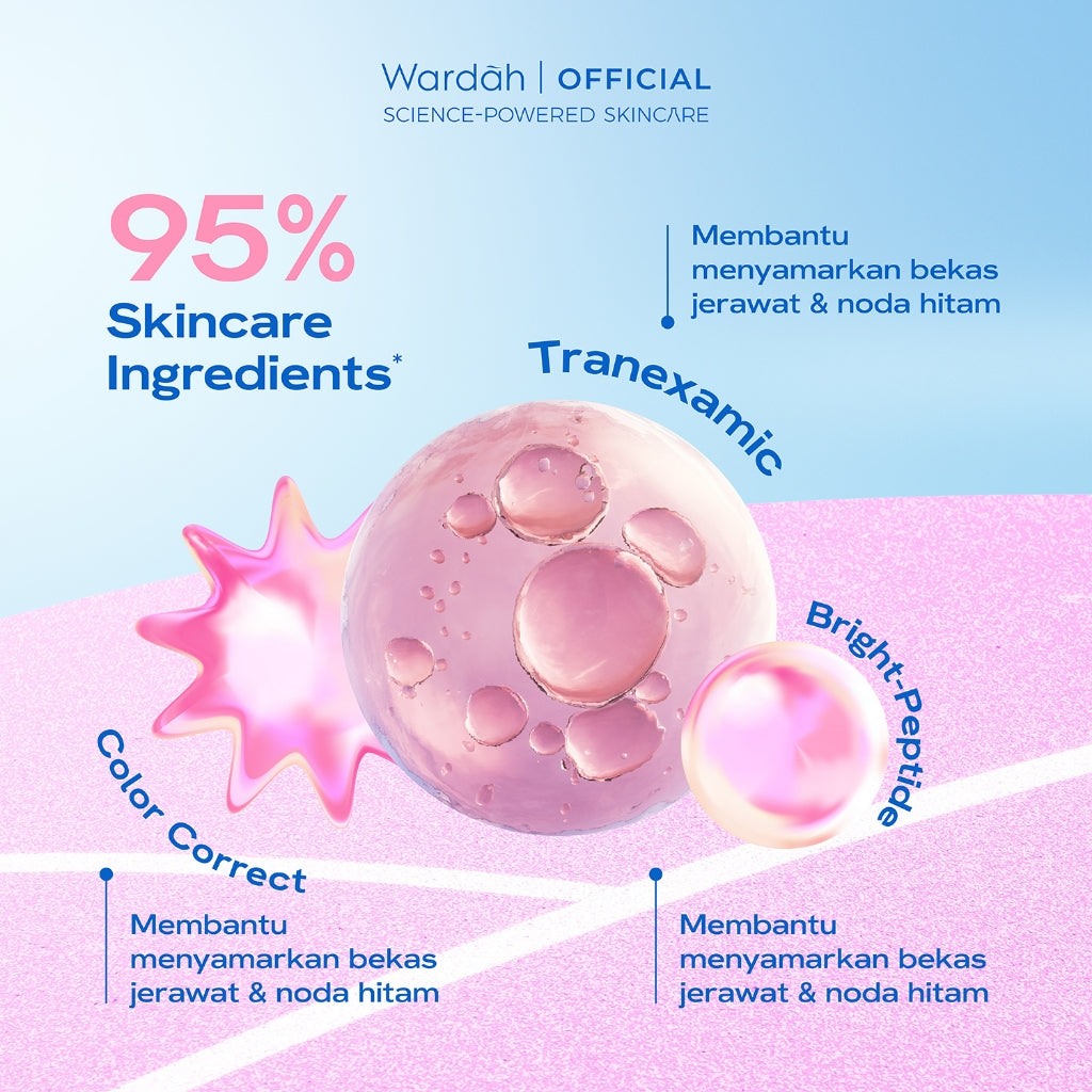 Wardah UV Shield Tinted Tone Up Sunscreen SPF 50 PA 30 ml Sunscreen Wajah Mencerahkan Wajah Samarkan Noda Hitam Tidak Lengket Cepat Meresap Makeup Primer-Skincare