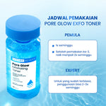 [HOT SALE] Cleora Pore Glow Exfoliating Toner 120ml - Skincare Pemutih Wajah Meratakan Warna Kulit Mengangkat Kotoran & Sel Kulit Mati Mencerahkan Brightening Mengurangi Komedo Dan Jerawat Acne Scincare Pria Wanita Toner Exfoliasi Eksfoliasi Dark Spot