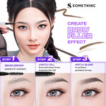 SOMETHINC [2 PCS] Perfect Brow Kit | Pensil Alis Oval Tahan Lama  | Pensil Alis Kecil Tipis Tahan Lama Natural | Maskara Alis Tahan Lama (Microslim 4D Eyebrow Pencil 0.8mm, Browcara 24hold Waterproof Brow Gel, Brow Filler) - free oil cleanser