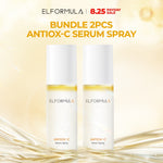 ELFORMULA Antiox-C Serum Spray - Spray Serum Kaya Vitamin & Fase Minyak Antioksidan Face Mist Primer Setting Spray untuk Instant Radiant Glow Wajah Pelembab Kulit Halus dan Lembab Glowing Booster Multifungsi Skincare Makeup Oil Control