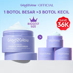Glad2Glow Moisturizer Series Mencerahkan Pencerah Wajah Anti Jerawat Penuaan Hilangkan Flek Tenangkan Kulit Niacinamide 377 Retinol Centella Skincare Pelembab Esensi Perawatan Kulit Pelembab Wajah Pembersih day cream tone up g2g official store
